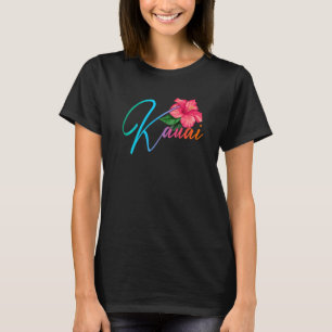 Camiseta Flores de Hibisco Havaiano Kauai Havaí Luau na Pra