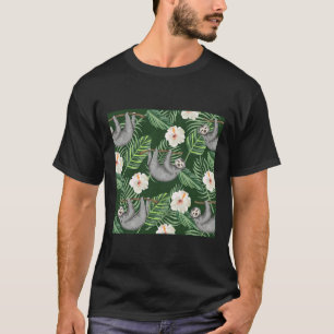 Camiseta Flores De Hibisco Tropicais Exóticas E Lama De Pé