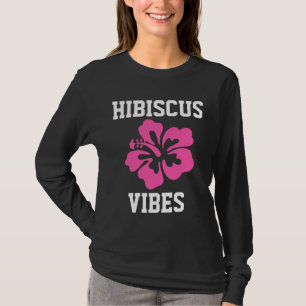 CAMISETA FLORES DE HIBISCUS, VIBOS DE HIBISCUS