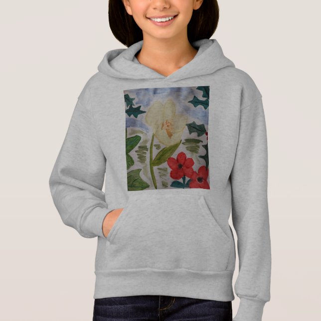 Camiseta Flores de inverno e Holly (Frente)