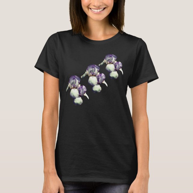 Camiseta Flores De Íris Com Mancas Roxas (Frente)