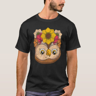 Camiseta Flores de Jardim Pássaro Sábio Floresta Animal  Co