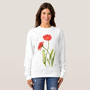 Camiseta Flores De Laranja De Laranja De Flores Selvagem Na
