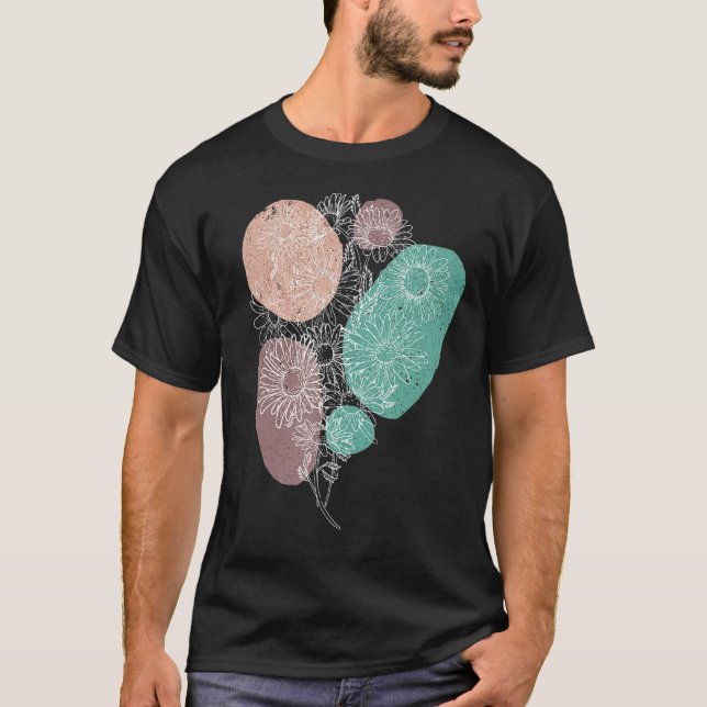 Camiseta Flores de Margarida  Jardineiro Botânico Natureza  (Frente)