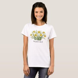 Camiseta Flores de Narciso de Março