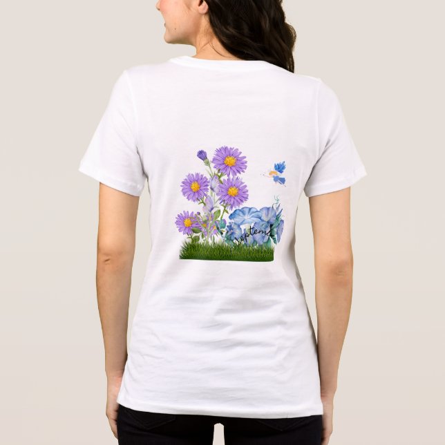 Camiseta Flores de Nascimento e Pedra de Setembro (Verso)