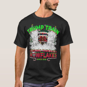 Camiseta Flores de neve neste Natal Don Train 2024