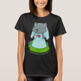 Camiseta Flores de Noiva Gata Casamento