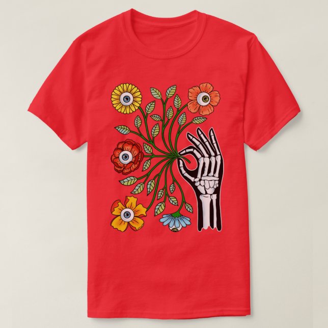 Camiseta Flores de Olhos (Frente do Design)