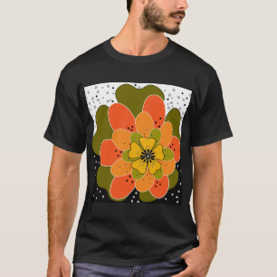 Camiseta Flores de outono, flor, latido de ilustração