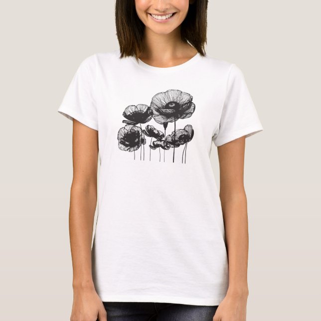 Camiseta Flores de Papoula (Frente)