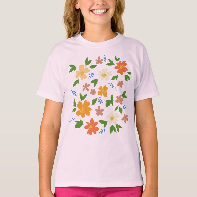 Camiseta Flores de primavera (Frente)