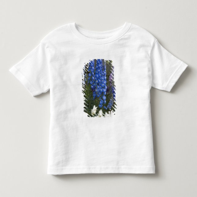 Camiseta Flores de primavera ao longo de um caminho de jard (Frente)