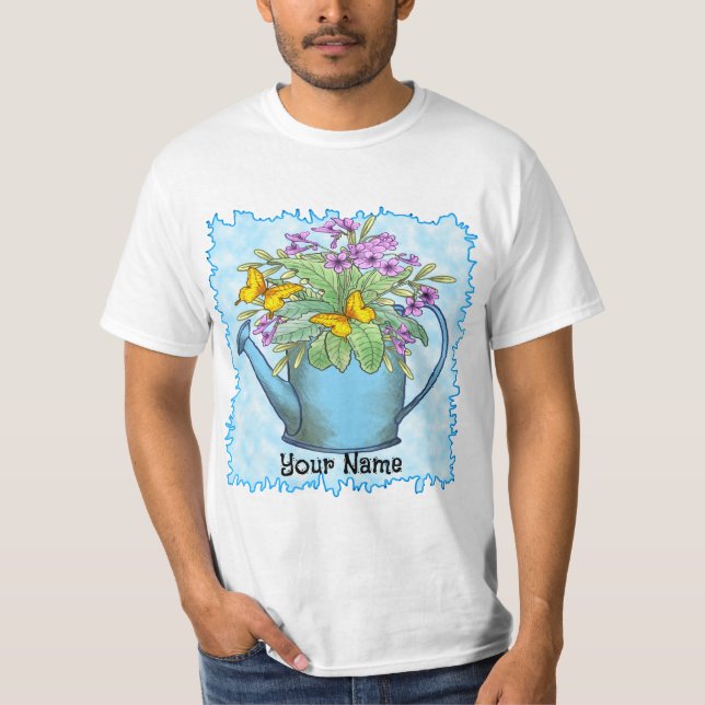 Camiseta Flores de Primavera Regador (Frente)