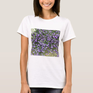 Camiseta Flores de primavera roxas