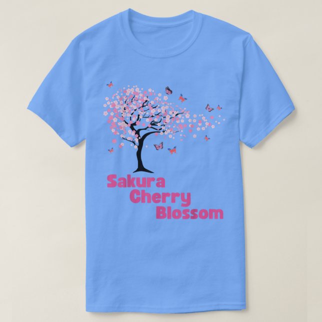 Camiseta Flores de primavera Sakura Cherry Blossoms Tree Fe (Frente do Design)