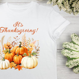 Camiseta Flores de Queda Pumpkin Branco Dom.