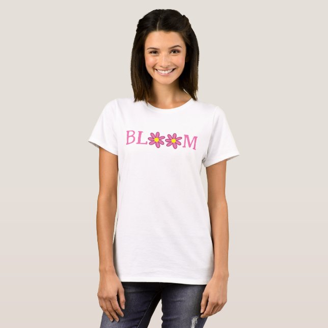 Camiseta Flores de Sangue Camisa-T feminina (Frente Completa)