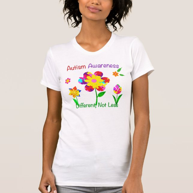 Camiseta Flores de Sensibilização Autismo (Frente)