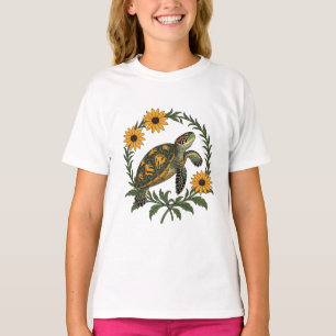 Camiseta Flores de Tartaruga de Maryland e Susana de Olhos