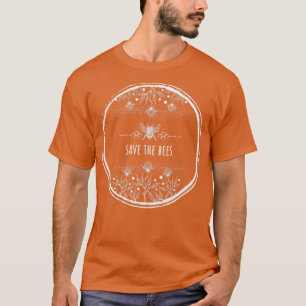 Camiseta Flores de trevo com salvação das abelhas