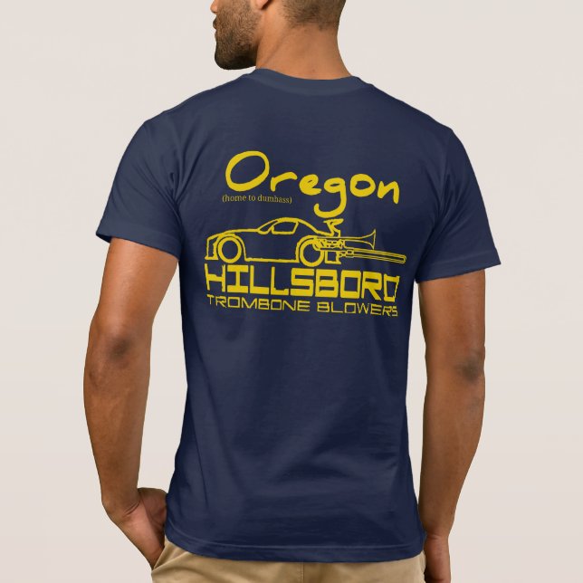 Camiseta Flores de Trombone do Oregon (Verso)