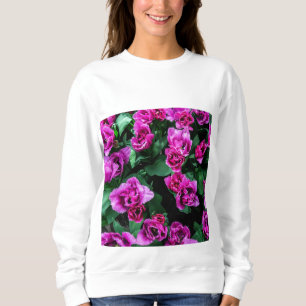 Camiseta Flores de tulipas cor-de-rosa