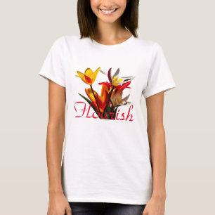 Camiseta Flores de Tulipas - Farinhas