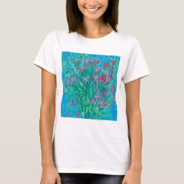 Camiseta Flores-de-Verão Buquê Flor Pintura Floral