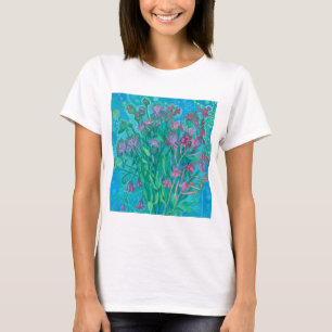 Camiseta Flores-de-Verão Buquê Flor Pintura Floral
