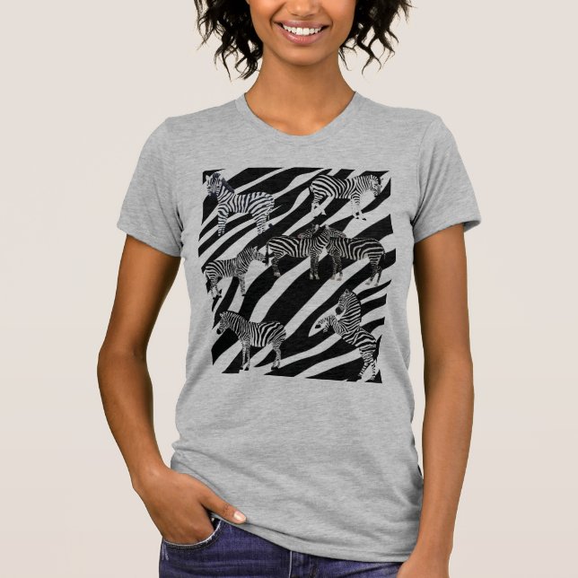 Camiseta Flores de Zebra Cuja (Frente)