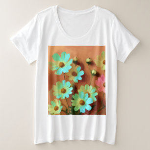 Camiseta Flores de Zinnia Elegans