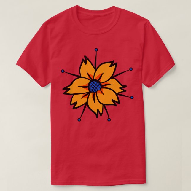 Camiseta Flores Decorativas 3 (Frente do Design)