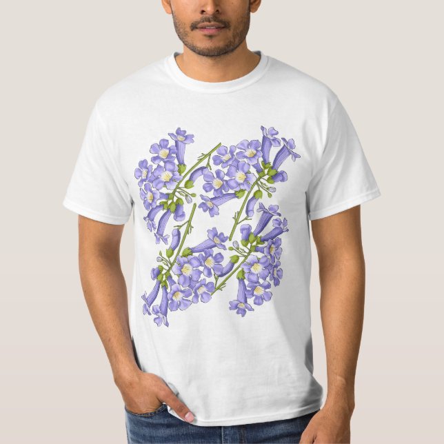Camiseta Flores do Brasil jacaranda (Frente)