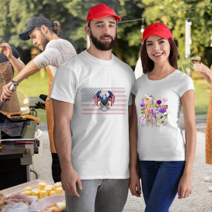 Camiseta Flores do Coração
