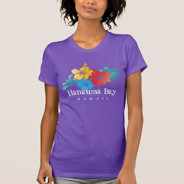 Camiseta Flores do hibiscus de Havaí (Frente)