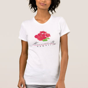 Camiseta Flores do hibiscus de Havaí