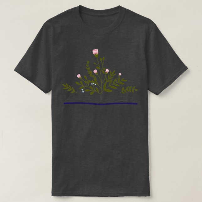 Camiseta Flores do Livro 1 (Frente do Design)