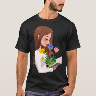 Camiseta flores do livro 84