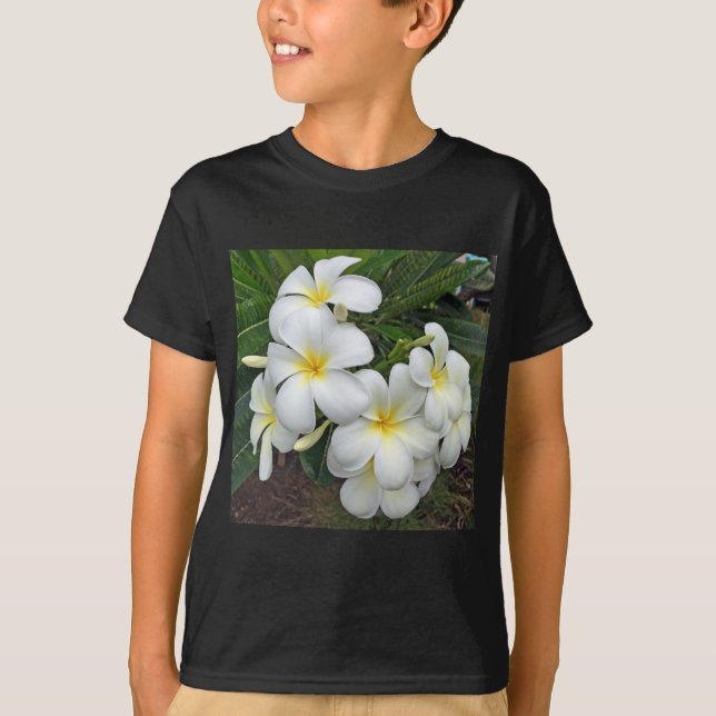 Camiseta Flores do Plumeria de Havaí (Frente)