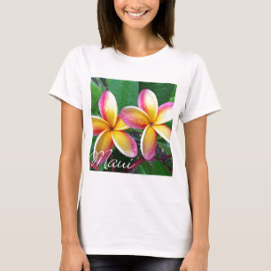 Camiseta Flores do Plumeria de Maui Havaí