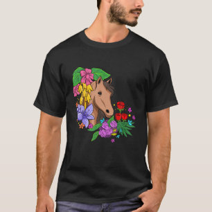 Camiseta Flores do trevo do cavalo