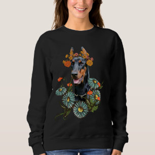 Camiseta Flores Doberman 1151