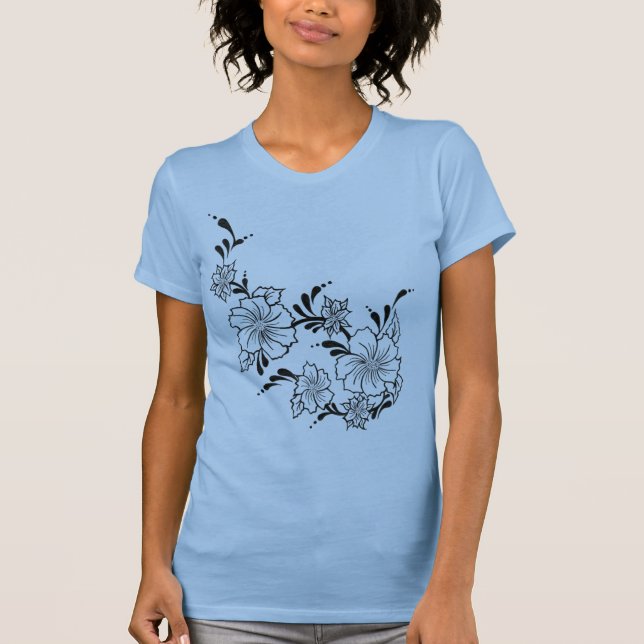 Camiseta Flores douradas do dia (Frente)