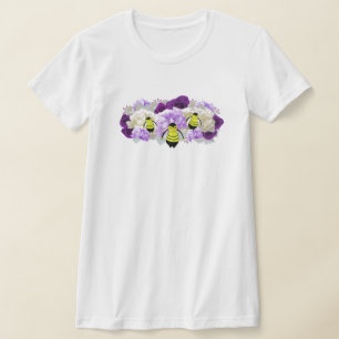 Camiseta Flores e Abelhas