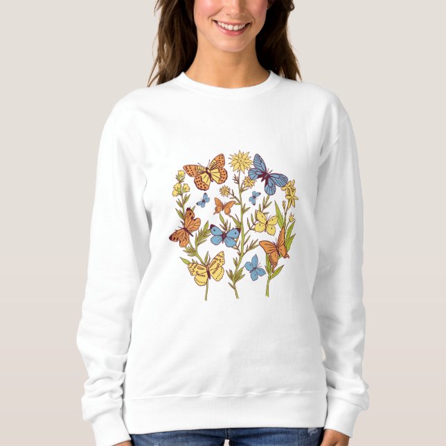 Camiseta Flores e Borboletas (Frente)