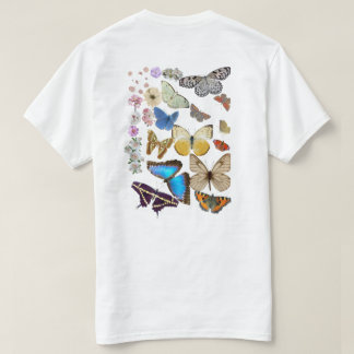 Camiseta Flores e Borboletas