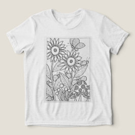 Camiseta Flores e Damibugs
