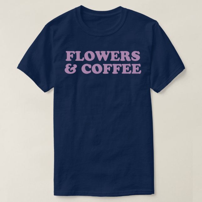 Camiseta Flores e Flores de Café e Café Florist Bari (Frente do Design)
