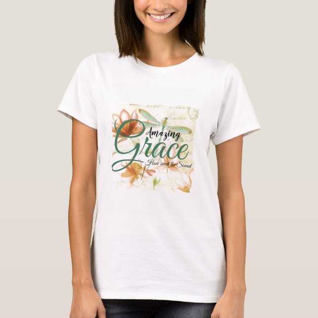 Camiseta Flores e libélula da Amazing Grace   (Frente)